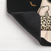 Boo Jee Leopard Ghost Coffee Halloween Boujee Wome Mousepad (Ecke)
