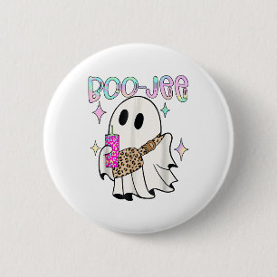 Boo Jee Lustiger Halloween-Geist Button