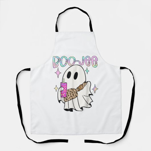 Boo Jee Lustiger Halloween-Geist Schürze (Vorderseite)