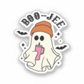 Boo-Jee lustiges Halloween Tumbler-Inspiriert Geis Aufkleber (Vorderseite)