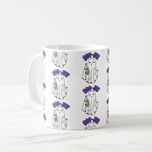 Boo-Jee Niedlicher Halbwunder mit Eiskaffee Kaffeetasse (Vorderseite Links)