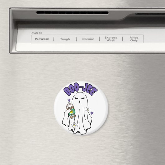 Boo-Jee Niedlicher Halbwunder mit Eiskaffee Magnet (In Situ (Geschirrspüler))