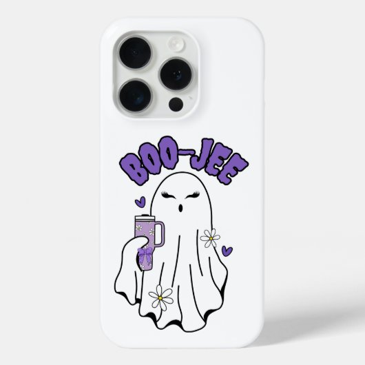 Boo-Jee Niedliches Halloween Ghost mit 40oz Tumble Case-Mate iPhone Hülle (Rückseite)