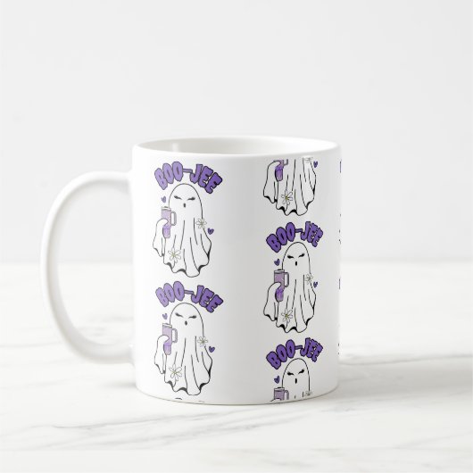 Boo-Jee Niedliches Halloween Ghost mit 40oz Tumble Kaffeetasse (Links)