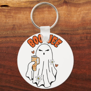 Boo-Jee Niedliches Halloween Ghost mit 40oz Tumble Schlüsselanhänger