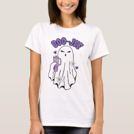 Boo-Jee Niedliches Halloween Ghost mit 40oz Tumble T-Shirt
