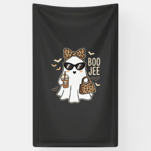 Boo Jee Süßer Geist Halloween Leopard Design_1 Banner