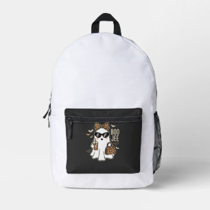 Boo Jee Süßer Geist Halloween Leopard Design_1 Bedruckter Rucksack