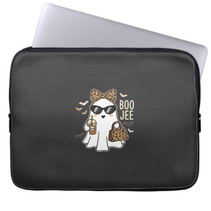Boo Jee Süßer Geist Halloween Leopard Design_1 Laptopschutzhülle