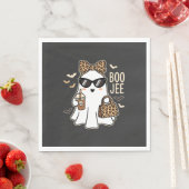 Boo Jee Süßer Geist Halloween Leopard Design_1 Serviette (Beispiel)