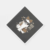 Boo Jee Süßer Geist Halloween Leopard Design_1 Serviette (Ecke)