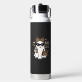 Boo Jee Süßer Geist Halloween Leopard Design_1 Trinkflasche (Vorderseite)