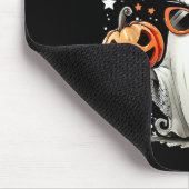 Boo-jee Trick oder Treat Spooky Ghost-Kürbislatern Mousepad (Ecke)