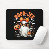 Boo-jee Trick oder Treat Spooky Ghost-Kürbislatern Mousepad (Mit Mouse)