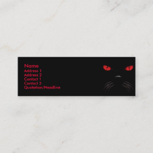 Boo - karminrote Visitenkarten Mini Visitenkarte