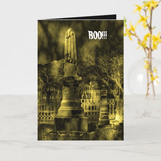 BOO!!! KARTE (Gelbe Blume)