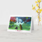 ~ BOO! ~ KARTE (Gelbe Blume)