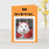 BOO! KARTE (Gelbe Blume)