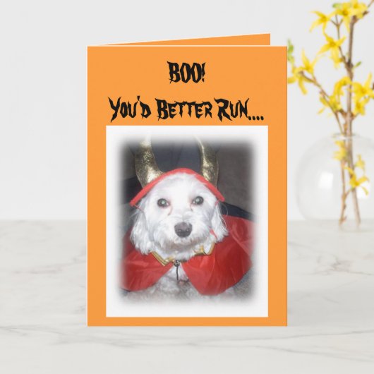 BOO! KARTE (Gelbe Blume)