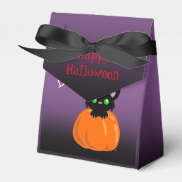 BOO! Katze in einer Kürbiskatzenkiste Geschenkschachtel