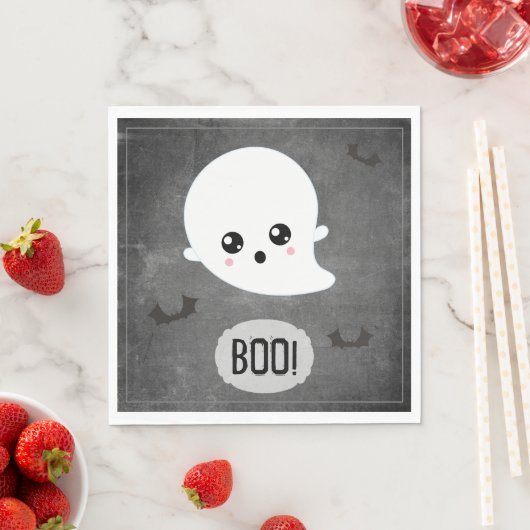 Boo Kawaii Ghost Serviette (Beispiel)