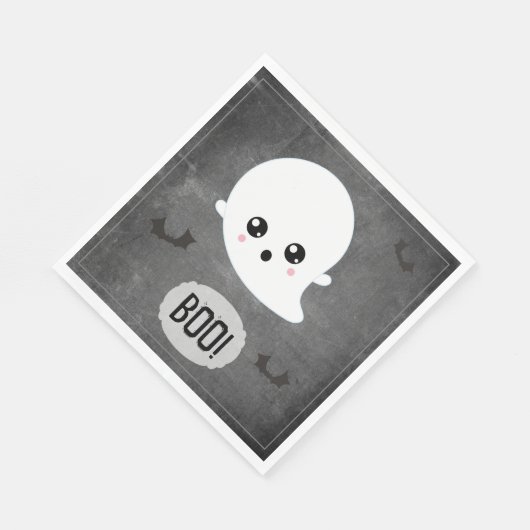 Boo Kawaii Ghost Serviette (Ecke)