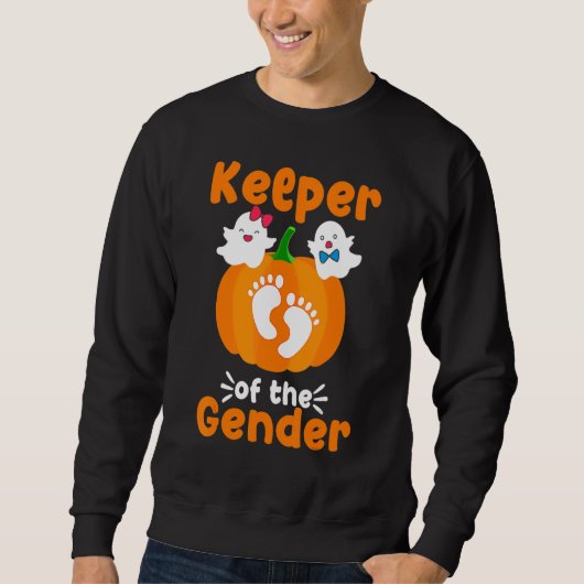 Boo Keeper of the Gender Reveal Baby Announcement Sweatshirt (Vorderseite)