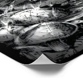 Boo Kitty Caught in einem Blitzgesturm-Poster Poster (Ecke)