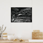 Boo Kitty Caught in einem Blitzgesturm-Poster Poster (Küche)