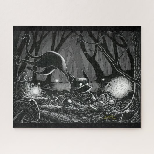 Boo Kitty Chases a Fairy Jigsaw Puzzle (Horizontal)