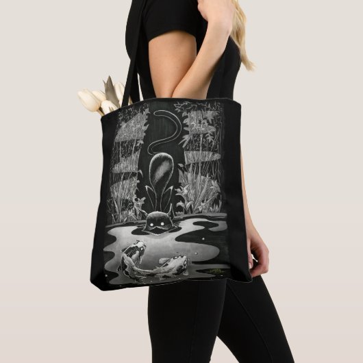 Boo Kitty fischen Tote Bag Tasche (Von Nahem)