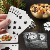 Boo Kitty fühlt sich wie ein echter Wind, der Kart Spielkarten (In Situ)