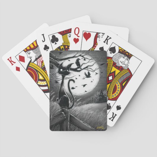 Boo Kitty fühlt sich wie ein echter Wind, der Kart Spielkarten (Rückseite)