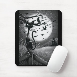 Boo Kitty fühlt sich wie eine Ominous Wind Mouse P Mousepad