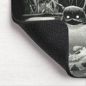 Boo Kitty geht zum Fischen Maus Pad Mousepad (Ecke)