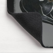 Boo Kitty isst Slippers Mouse Pad Mousepad (Ecke)