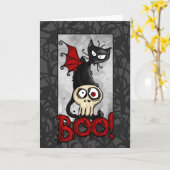 Boo Kitty Karte (Gelbe Blume)