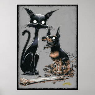 Boo Kitty macht ein Buddy Poster