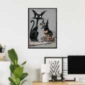 Boo Kitty macht ein Buddy Poster (Heimbüro)
