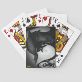 Boo Kitty mit Dizzy Bat Playing Cards Spielkarten (Rückseite)