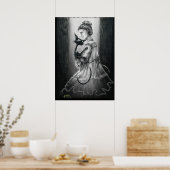 Boo Kitty mit ihrem Geist Poster (Küche)