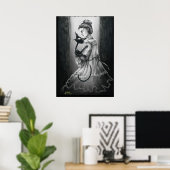 Boo Kitty mit ihrem Geist Poster (Heimbüro)