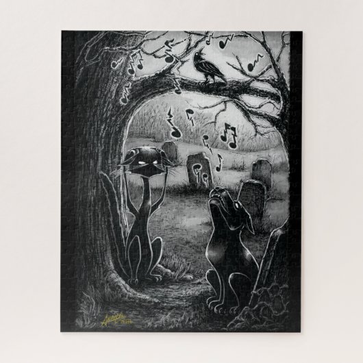 Boo Kitty, Music Critic Jigsaw Puzzle (Vertikal)