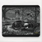 Boo Kitty Nickerchen in einem Friedhof Mouse Pad Mousepad (Vorne)
