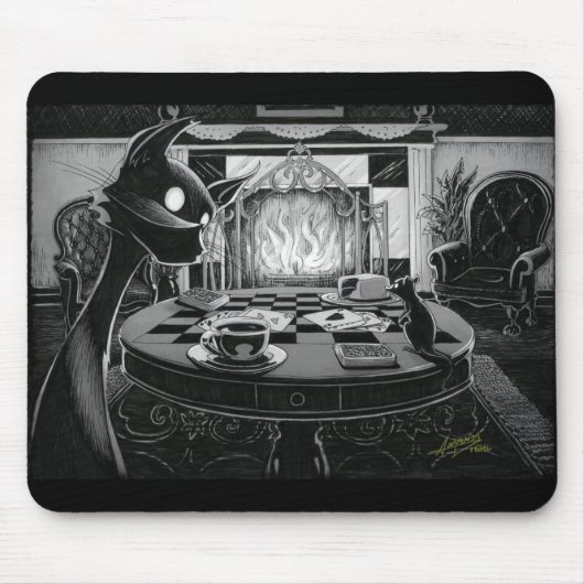 Boo Kitty Plays Karten Mouse Pad Mousepad (Vorne)