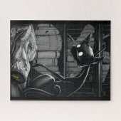 Boo Kitty Reads Dune Jigsaw Puzzle (Horizontal)