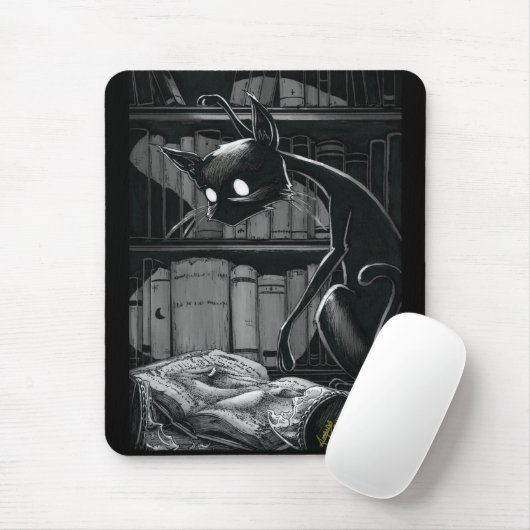 Boo Kitty Reads Dune Mouse Pad Mousepad (Mit Mouse)