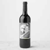 Boo Kitty Rockets zum Moon Wine Label Weinetikett (Vorderseite)