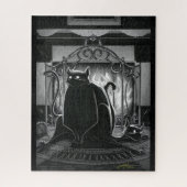 Boo Kitty setzt sich auf das Jigsaw Puzzle (Vertikal)