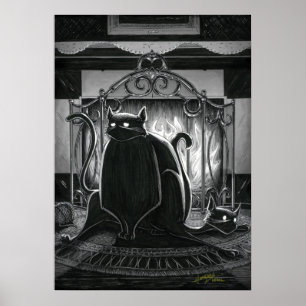 Boo Kitty setzt sich auf Poster